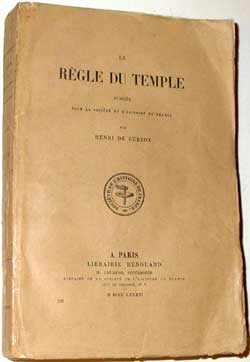 La Règle du temple