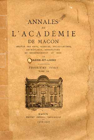 Annales de l'Académie de Macon