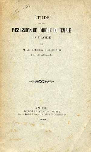 Possessions de l'Ordre du Temple en Picardie