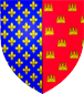 Blason de Alphonse comte de Poitiers